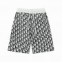 Christian Dior Men Shorts Swimming Trunks Black White Dior Oblique
