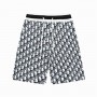 Christian Dior Men Shorts Swimming Trunks Dior Oblique Black White