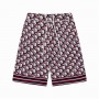 Christian Dior Men Shorts Swimming Trunks Dior Oblique Burgundy
