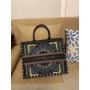 Dior Book Tote 41CM Lights Embroidery Calfskin