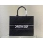 Dior Book Tote Black Perforated Embossed Calfskin