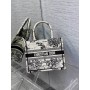Dior Book Tote Toile de Jouy Zodiac Embroidery Black White