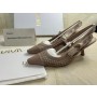 Christian Dior J'Adior Slingback Pumps 65mm Cotton Nude