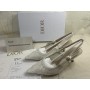 Dior J'Adior Slingback Pump 65mm Transparent Mesh Embroidered with White Dior Cabinet de la Mer Motif