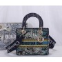 Dior Lady D-Lite Latte Multicolor Dior Constellation Embroidery Blue