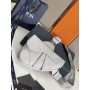Dior Men Saddle Bag White Grained Calfskin