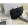 Dior Saddle Bag Grained Calfskin Black